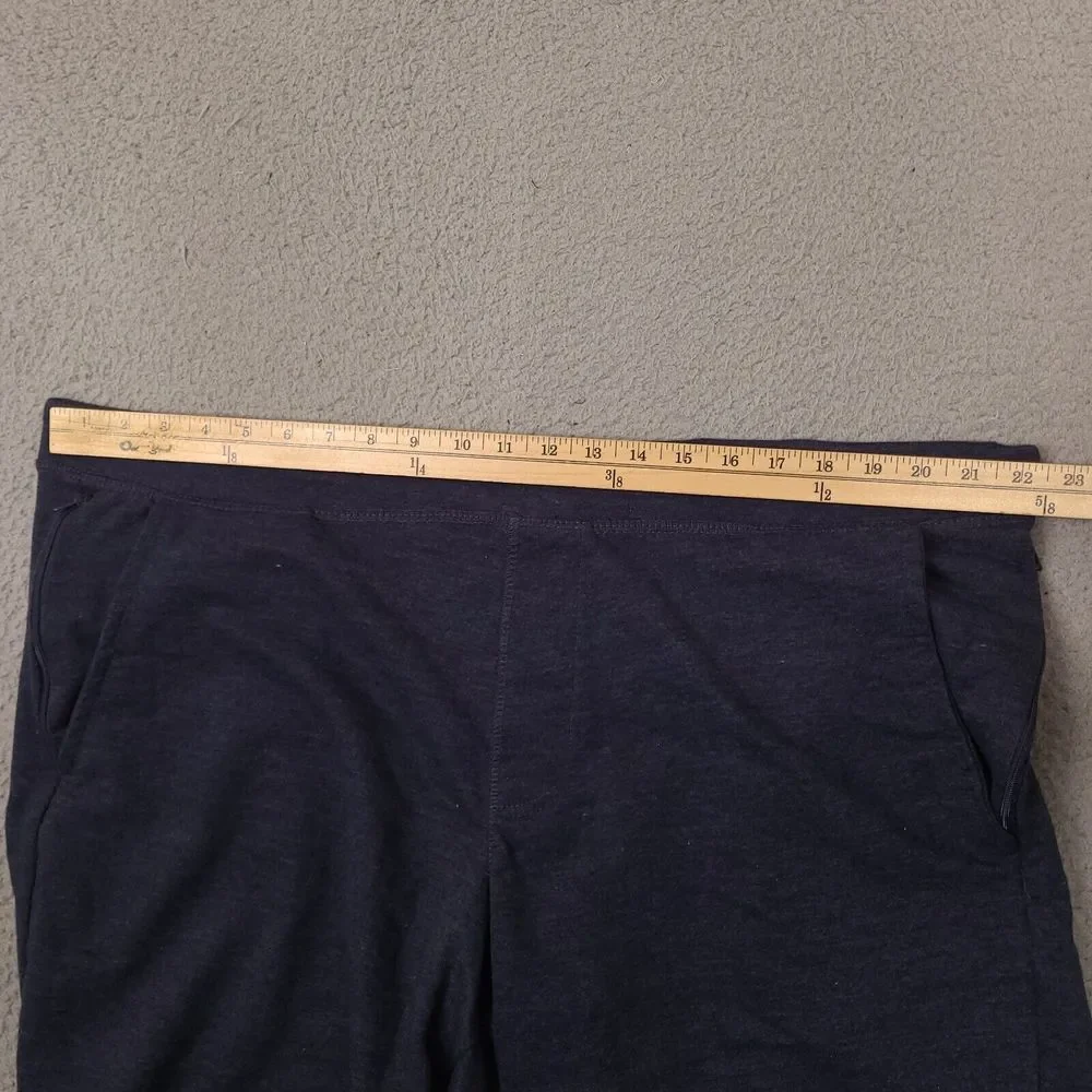 Eddie Bauer Sweat Shorts XXL 44 Waist Blue Lounge‎ Drawstring Elastic Stretch